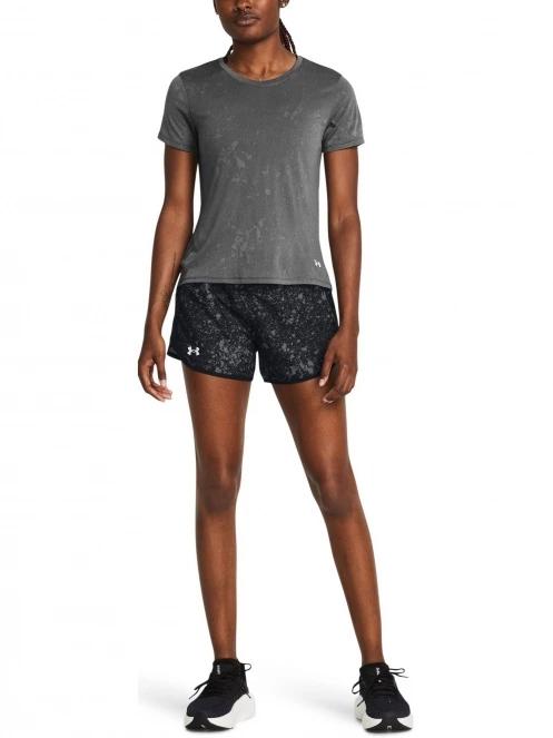 Under Armour UA Fly By Printed Short női sport rövidnadrág fekete színben 4
