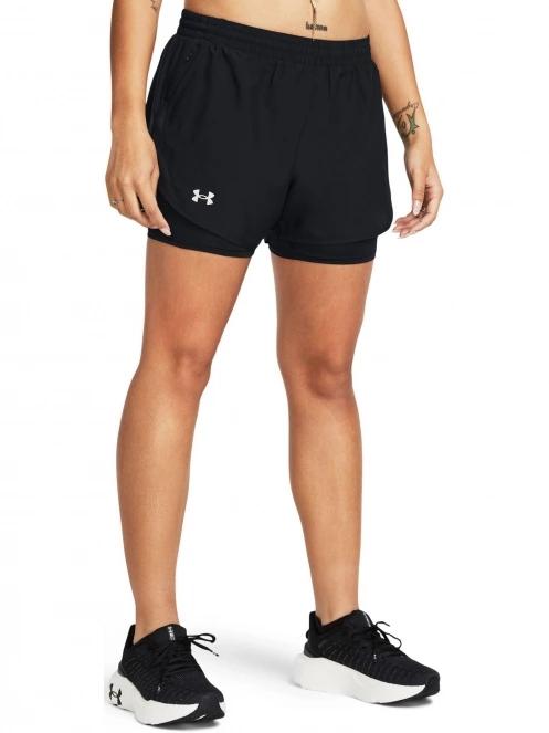 Under Armour UA Fly By 2in1 Short női sport rövidnadrág fekete színben 2