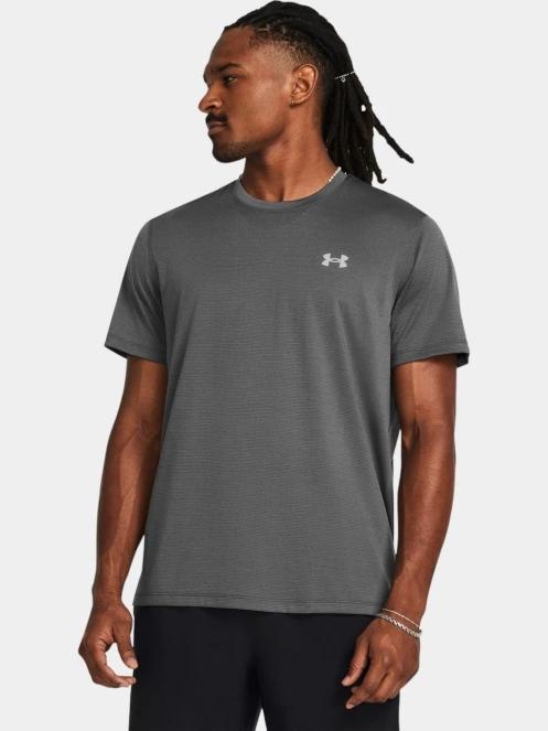 Under Armour UA Launch Shortsleeve férfi rövid ujjú sport póló szürke színben 2
