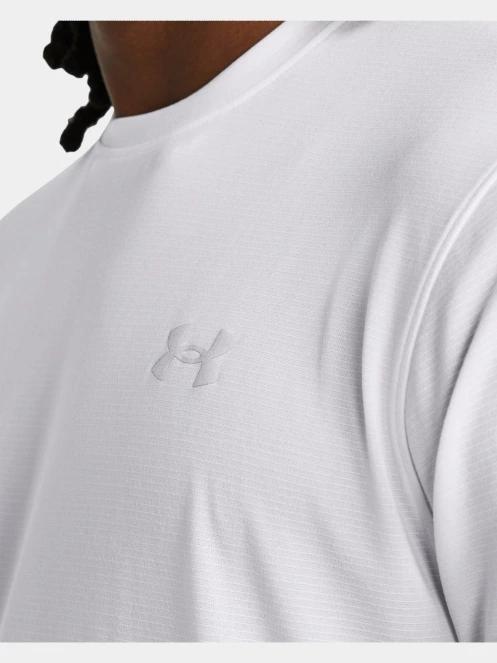 Under Armour UA Launch Shortsleeve férfi rövid ujjú sport póló fehér színben 4