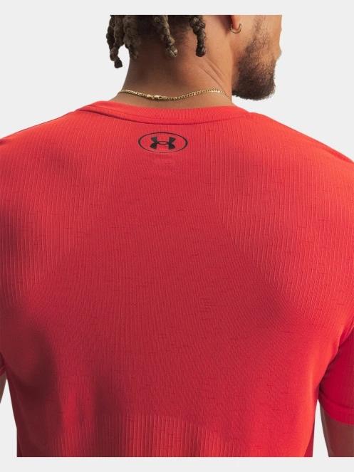 Under Armour Vanish Seamless SS férfi rövid ujjú sport póló piros színben 4