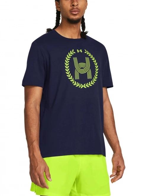 Under Armour UA Run Everywhere Wreath SS férfi rövid ujjú póló sötétkék színben 2