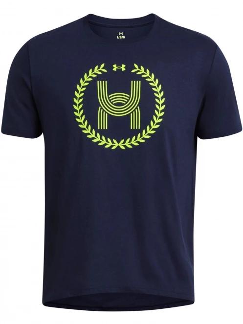 Under Armour UA Run Everywhere Wreath SS férfi rövid ujjú póló sötétkék színben 4