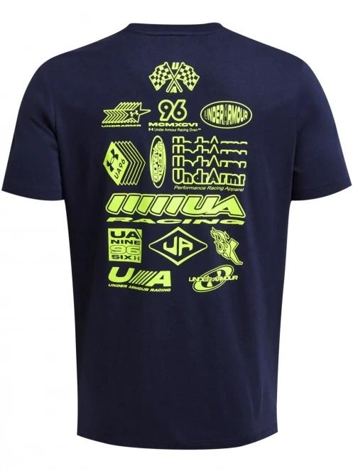 Under Armour UA Run Everywhere Wreath SS férfi rövid ujjú póló sötétkék színben 5