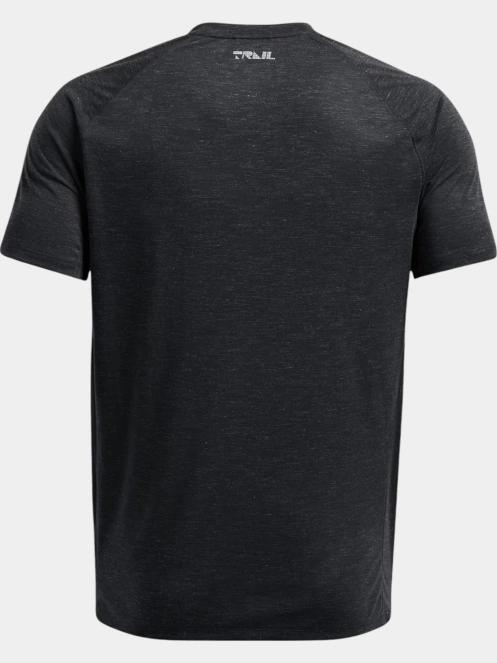 Under Armour Ua Trail Run Shortsleeve férfi rövid ujjú sport póló szürke színben 5