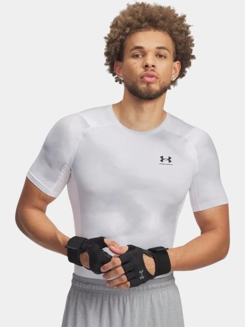 Under Armour UA HG Armour Printed SS férfi rövid ujjú sport póló szürke színben 2