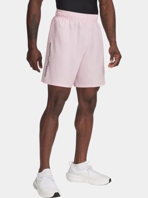Under Armour UA Tech Woven Wordmark Short férfi sport rövidnadrág rózsaszín színben 2