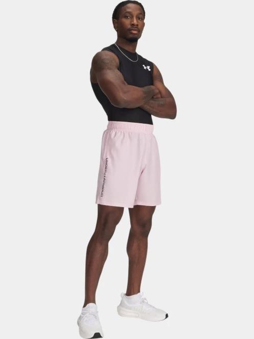 Under Armour UA Tech Woven Wordmark Short férfi sport rövidnadrág rózsaszín színben 4