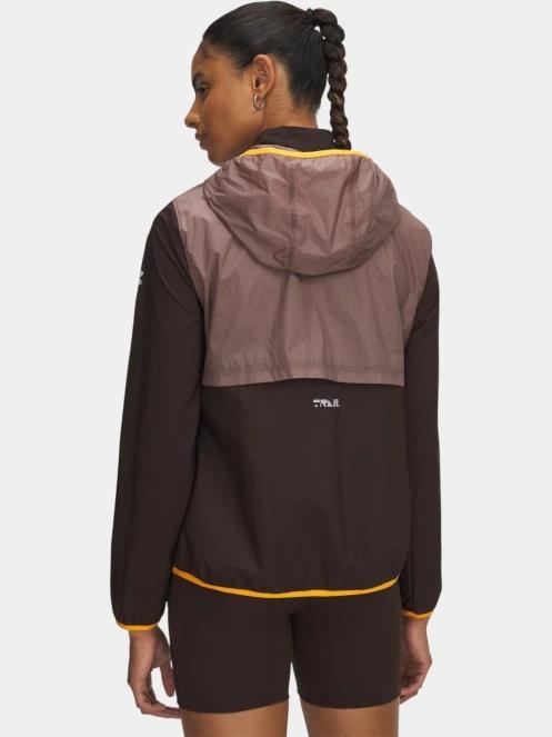 Under Armour UA Trail Run Jacket női futódzseki barna színben 3