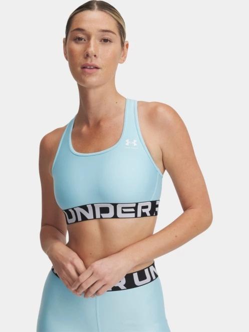 Under Armour UA HG Mid Branded női sportmelltartó világoskék színben 2