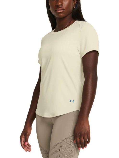 Under Armour Rush Vent SS női rövid ujjú sport póló homok színben 2