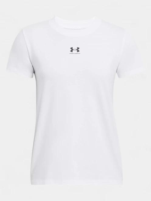 Under Armour UA Rival Core SS női rövid ujjú póló fehér színben 4