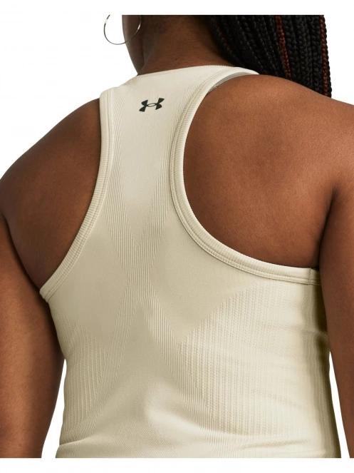 Under Armour Rush Seamless Tank női ujjatlan sport póló homok színben 5