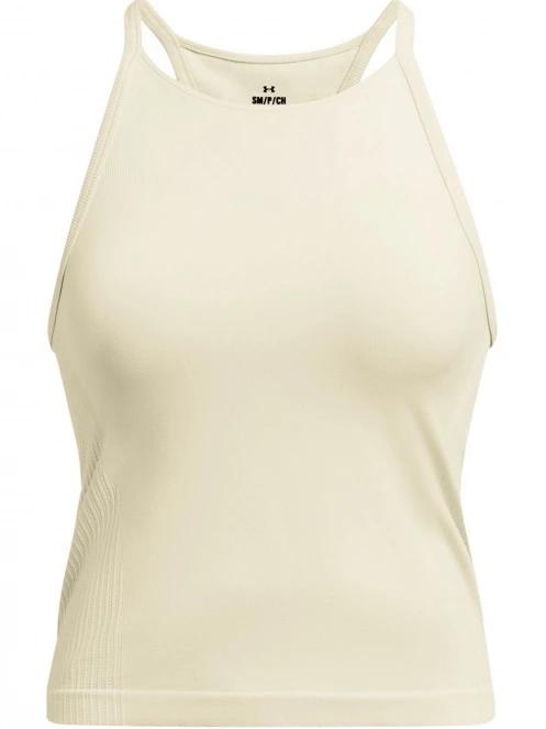 Under Armour Rush Seamless Tank női ujjatlan sport póló homok színben 6