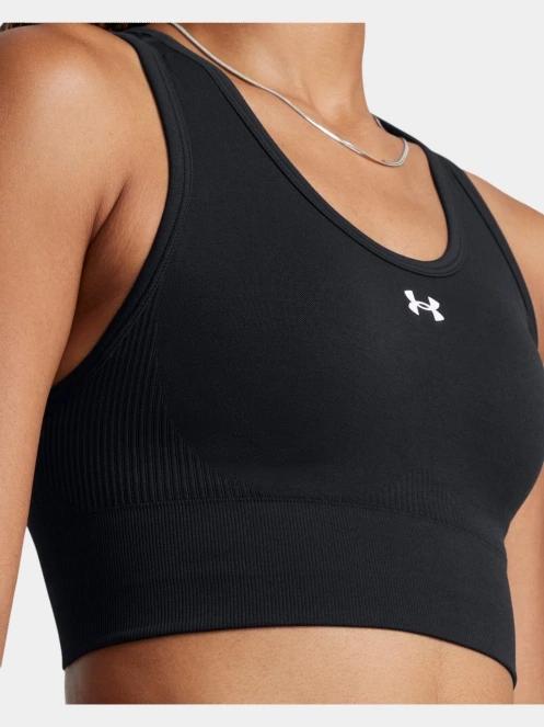Under Armour Vanish Seamless Mid Bra női sportmelltartó fekete színben 4