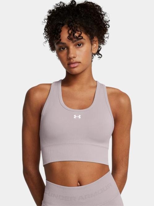 Under Armour Vanish Seamless Mid Bra női sportmelltartó szürke színben 2