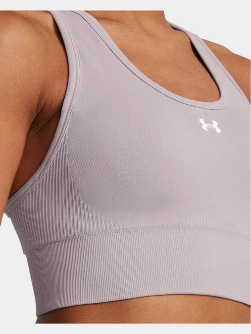 Under Armour Vanish Seamless Mid Bra női sportmelltartó szürke színben 4