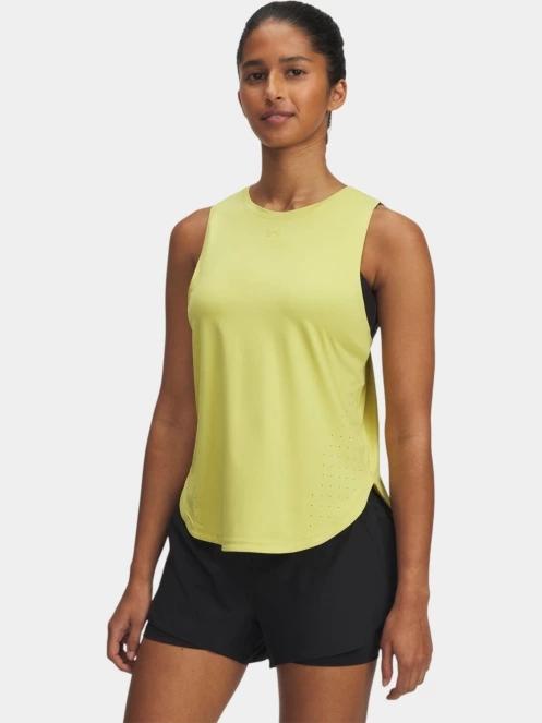 Under Armour UA Launch Elite Tank női ujjatlan sport póló sárga színben 2