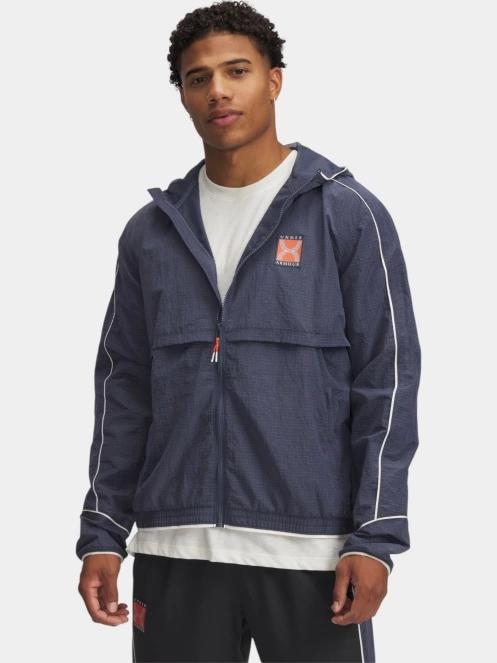 Under Armour UA Run 96 Jacket férfi futódzseki szürke színben 2
