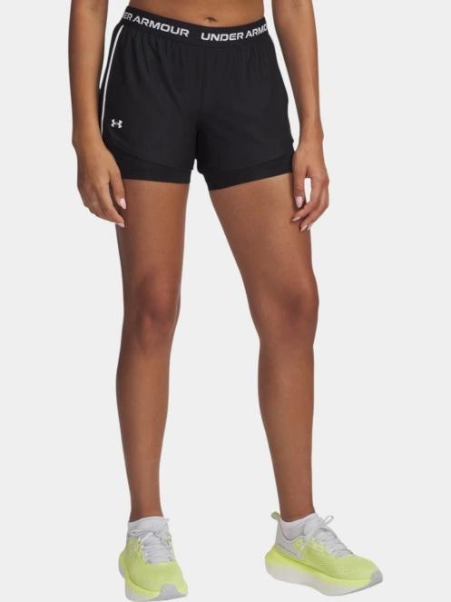 Under Armour Tech Play Up 2in1 Shorts női sport rövidnadrág fekete színben 2