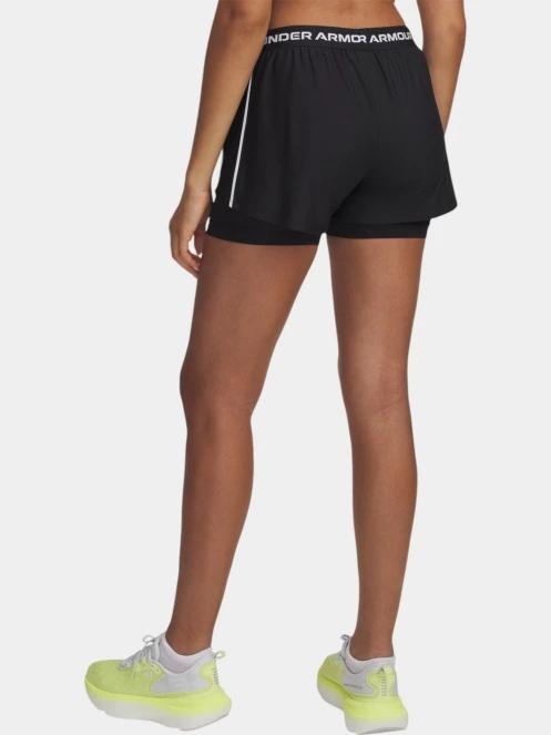 Under Armour Tech Play Up 2in1 Shorts női sport rövidnadrág fekete színben 3