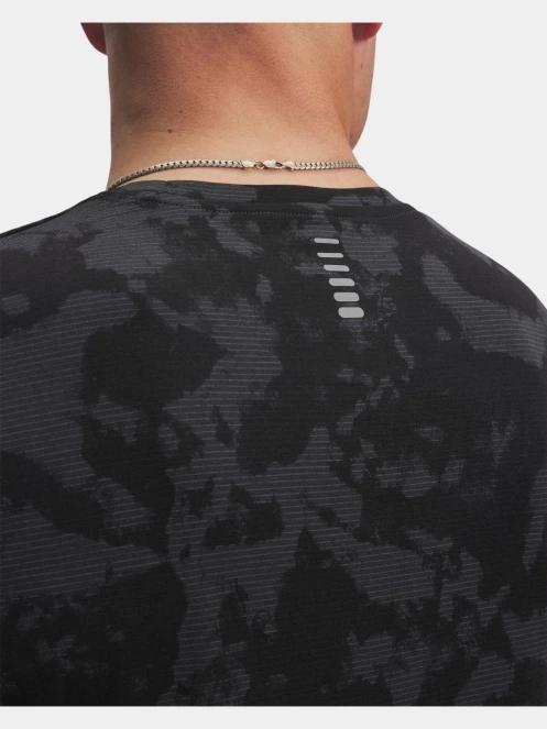 Under Armour UA Launch Printed SS férfi rövid ujjú sport póló szürke színben 4
