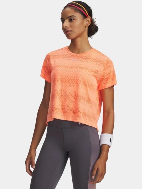 Under Armour UA Velociti Shortsleeve női rövid ujjú sport póló narancssárga színben 2
