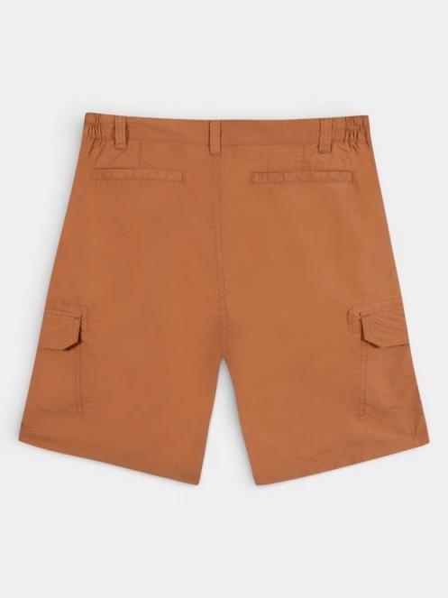 TBS Vidalber férfi oldalzsebes rövidnadrág barna színben 3