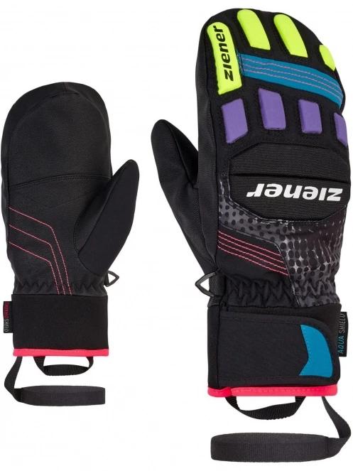 Ziener Luron AS® PR Mitten glove junior síkesztyű fekete színben 2