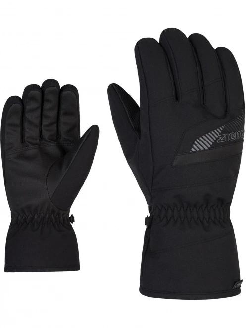 Ziener Gordan As® Glove ski alpine férfi síkesztyű fekete színben 2