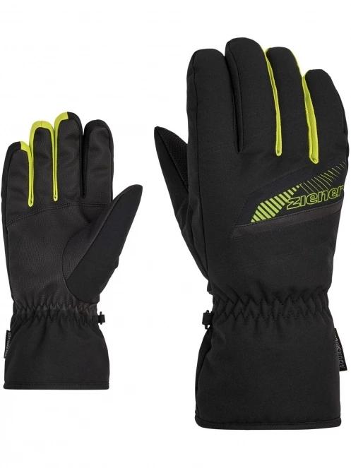 Ziener Gordan As® Glove ski alpine férfi síkesztyű fekete színben 2