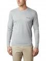 Columbia Zero Rules Long Sleeve Shirt férfi hosszú ujjú sport póló szürke színben 1