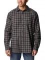 Columbia Cornell Woods Flannel Long Sleeve Shirt férfi hosszú ujjú ing szürke színben 1