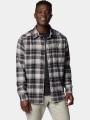 Columbia Cornell Woods Flannel Long Sleeve Shirt férfi hosszú ujjú ing szürke színben 1