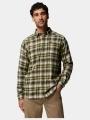 Columbia Cornell Woods Flannel Long Sleeve Shirt férfi hosszú ujjú ing zöld színben 1