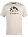 Columbia Csc Basic Logo Short Sleeve Shirt férfi rövid ujjú póló homok színben 1