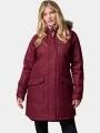 Columbia Suttle Mountain Long Insulated Jacket női télikabát piros színben 1
