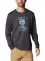 Columbia Apres Lifestyle Graphic Long Sleeve férfi hosszú ujjú póló fekete színben 1