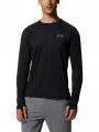 Mountain Hardwear Crater Lake Long Sleeve Crew férfi hosszú ujjú sport póló fekete színben 1