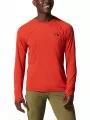 Mountain Hardwear Crater Lake Long Sleeve Crew férfi hosszú ujjú sport póló piros színben 1