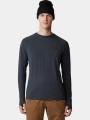 Mountain Hardwear Crater Lake Long Sleeve Crew férfi hosszú ujjú sport póló fekete színben 1