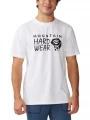 Mountain Hardwear MHW Logo Short Sleeve férfi rövid ujjú póló fehér színben 1
