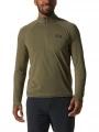 Mountain Hardwear Crater Lake 1/2 Zip férfi hosszú ujjú póló zöld színben 1