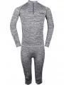 Fundango SEAMLESS HALFZIP Baselayer Set férfi aláöltöző felső szürke színben 1