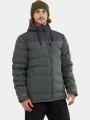 Fundango Passat Padded Jacket férfi steppelt átmeneti kabát zöld színben 1