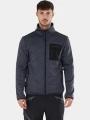 Fundango Jefferson Fleece Jacket férfi polár pulóver szürke színben 1