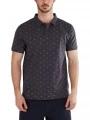 Fundango Incognito Pattern Poloshirt férfi galléros póló fekete színben 1