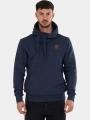 Fundango Conor Hooded Sweatshirt férfi kapucnis pulóver sötétkék színben 1