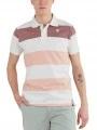Fundango Incognito Stripe Poloshirt férfi galléros póló fehér színben 1