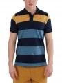 Fundango Incognito Stripe Poloshirt férfi galléros póló sötétkék színben 1